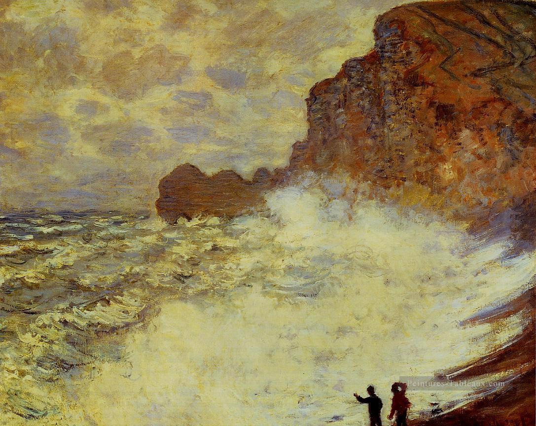 Temps orageux à Etretat Claude Monet Peintures à l'huile